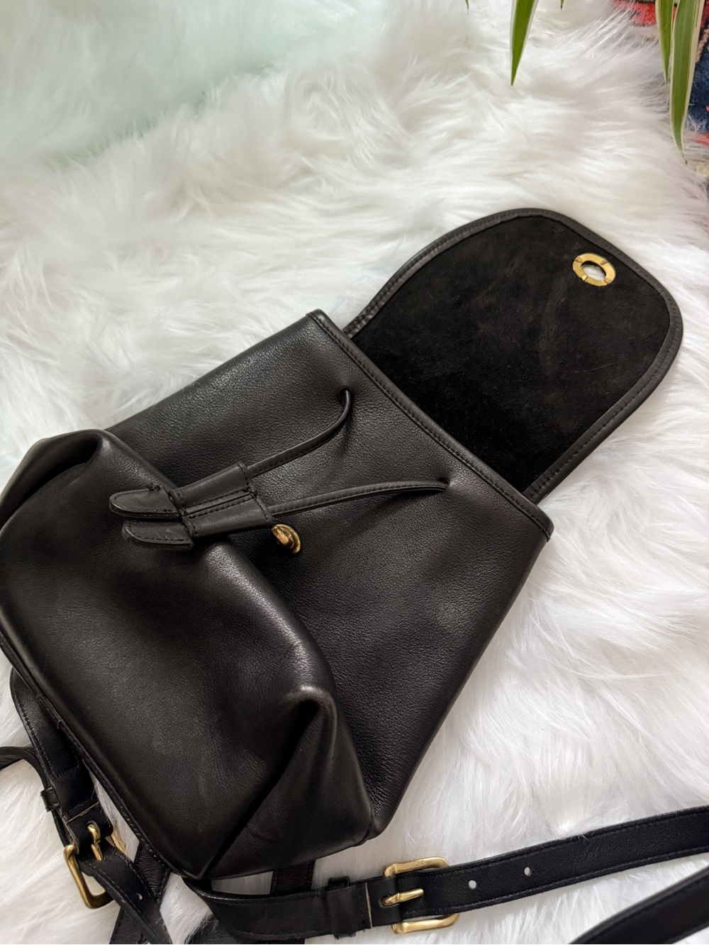 Vintage Coach Daybag - Glove-Tanned Leather Backpack - Picture 6 of 7